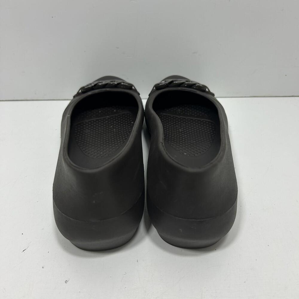 Crocs Gianna Chain Link Women Sz 9 Brown Ballet Flat Slip On Shoes Waterproof - Picture 4 of 7